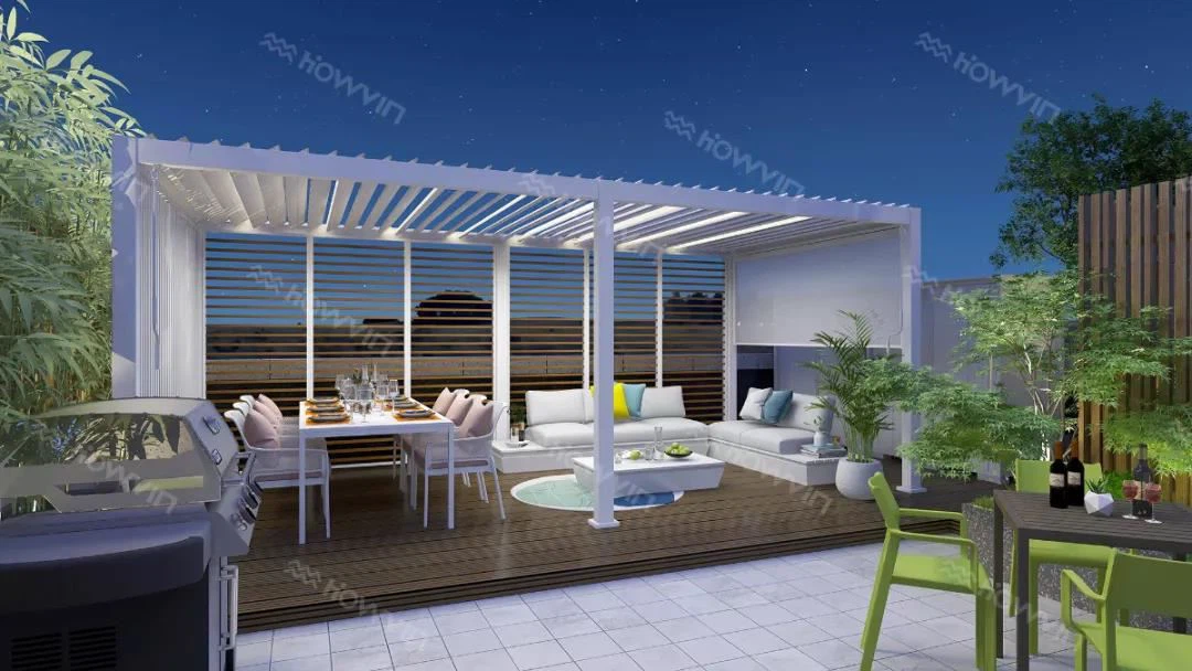 courtyard pergola design