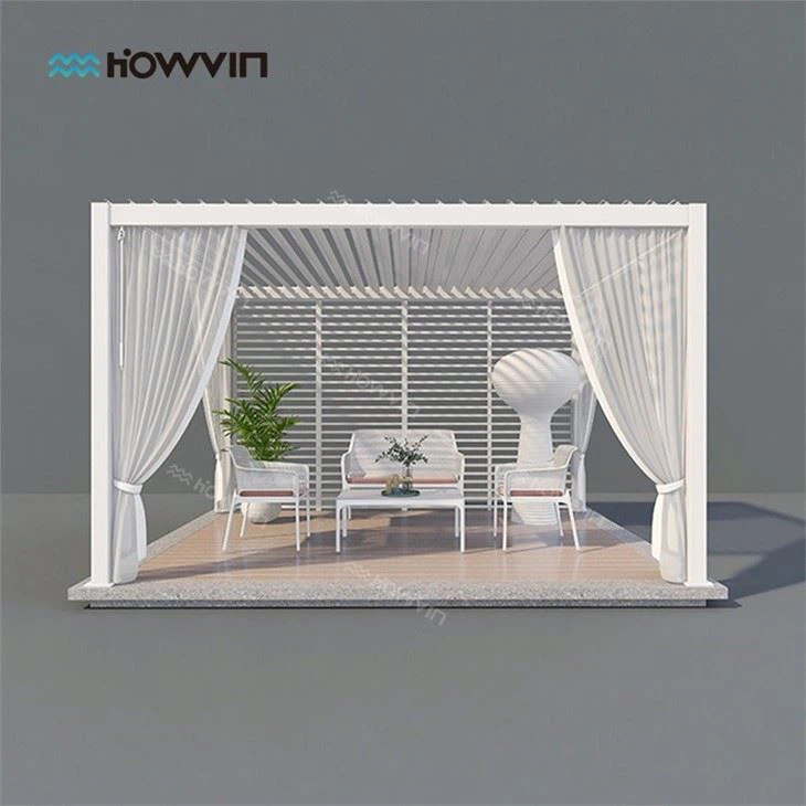 Garden Pergola With Roof And Sides